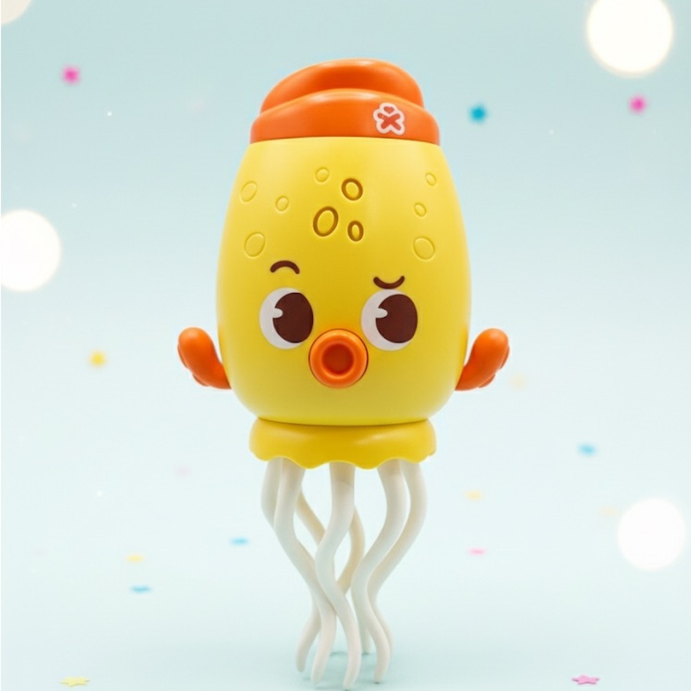 Cute Yellow and Orange Jellyfish Toy